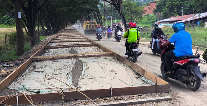Pengecoran Jalan Baru Pasar Yotefa Hanya Menghabiskan Anggaran