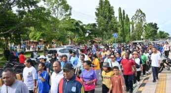 Semarak HUT Korpri, ASN Biak Numfor Antusias Ikuti Jalan Sehat