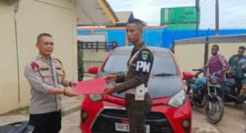 Diduga Bodong, Mobil Oknum Anggota TNI Diamankan