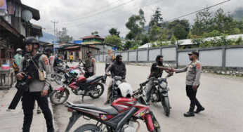 Polres Tolikara Perkuat Kamtibmas Lewat Patroli Pagi