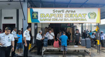 Makanan Disebut Tidak Layak, Dapur Lapas Abepura Disidak