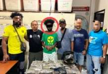 Residivis Dibekuk Bersama 600 Gram Ganja Foto kiri 1