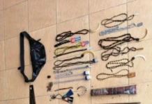 28 Anggota KKB Diamankan di Yahukimo 1-Barang bukti milik KKB