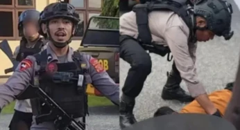 Oknum Brimob yang Pukul Pakai Helm Resmi Dipecat