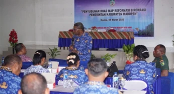 Buka Penyusunan Road Map RB, Bupati Waropen Cek Kehadiran Pimpinan OPD