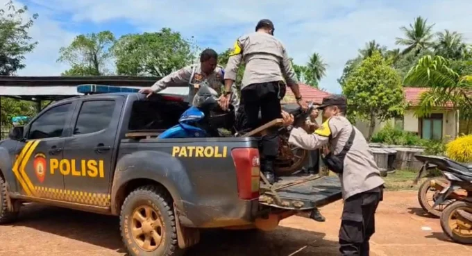Satu Unit Kendaraan Hasil Curian Ditemukan di Semak-Semak