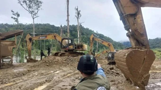 Empat WNA asal China Jadi Tersangka Kasus Tambang Ilegal di Nabire