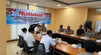 Polres Jayapura Jalani Audit Kinerja Itwasda Polda Papua