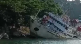 Kapal Papua Baru Tenggelam di Pelabuhan Jayapura