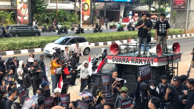 1-Massa aksi di Kejagung