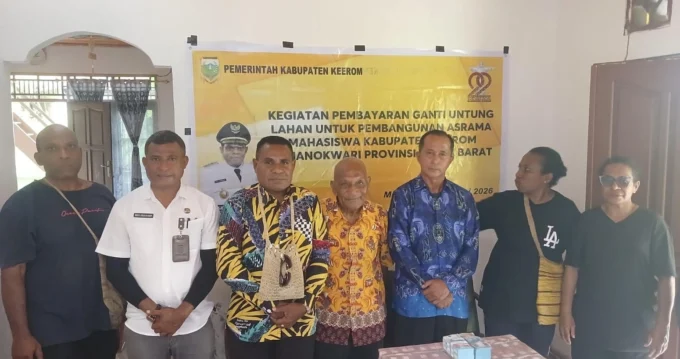 Pemkab Keerom Lunasi Tanah Asrama Mahasiswa di Manokwari