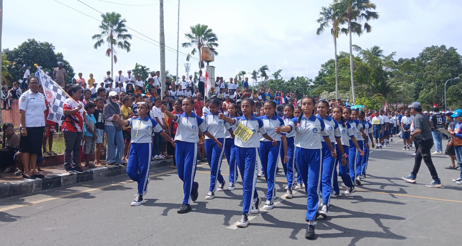 Disambut Antusias, Lomba Gerak Jalan Tingkat SMP Diikuti 66 Regu