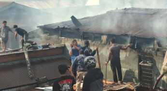 Empat Rumah Kontrakan di Gang Nirwana  Ludes Terbakar