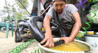 Modal Nekat Buka Bengkel, Kadang Sedih Karena Berulang Kali Dibobol Maling 